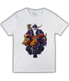 НГ 10 - Дед Мороз - байкер белая